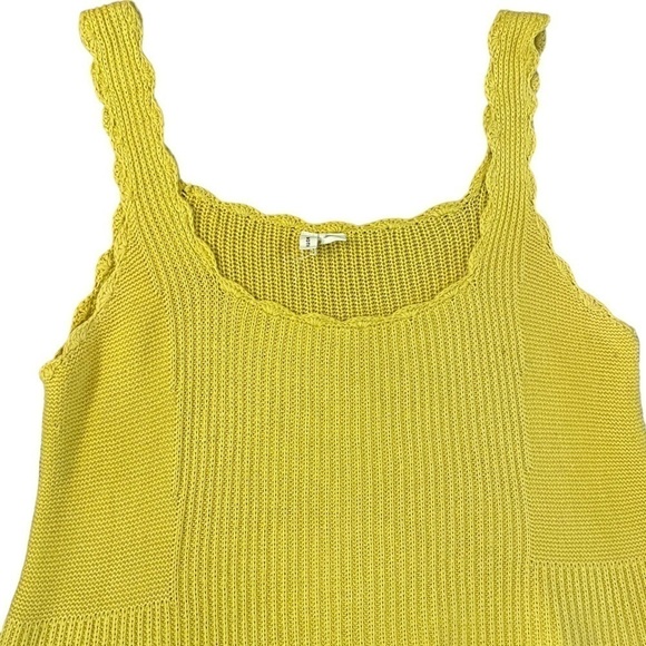 Moth Anthropologie Yellow Newport Sweater Tank, Size L - Picture 4 of 9